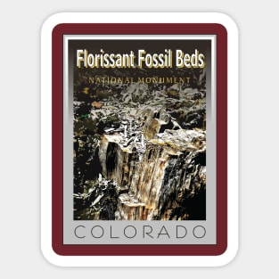 Florissant Fossil Beds Stamp Sticker